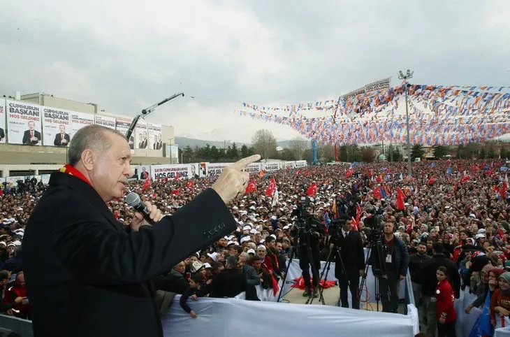 Başkan Erdoğan'ın Malatya mitinginden dikkat çeken kare