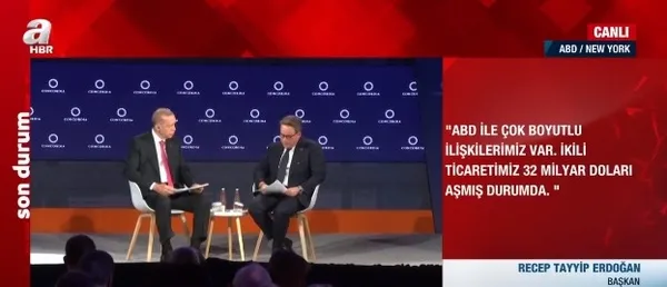 Başkan Erdoğan’dan 13. Concordia Yıllık Zirvesi’nde kritik açıklamalar: Yeni bir dünya inşa edeceğiz