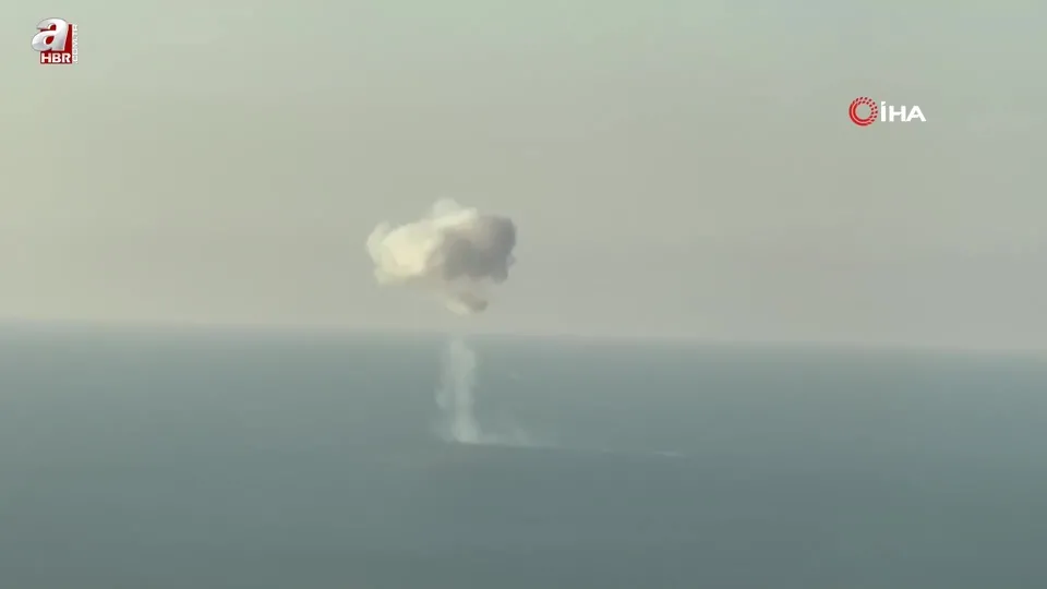 Trabzon açıklarında denizde patlama
