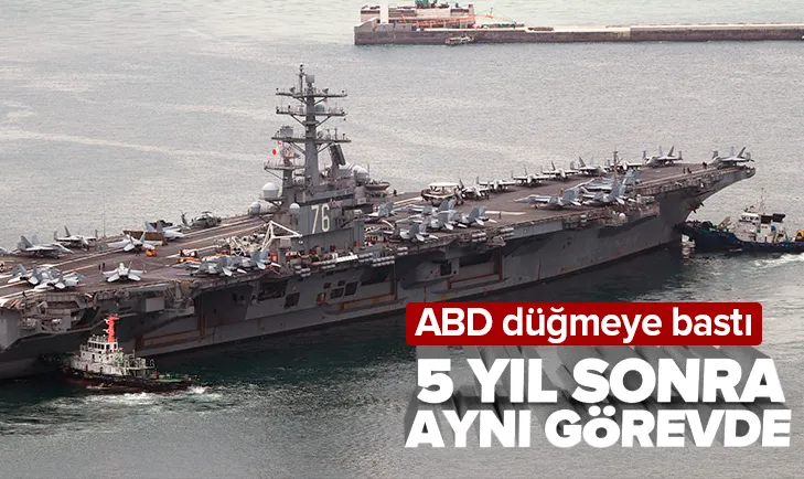 ABDden 2017 sonrası bir ilk! USS Ronald Reagan...