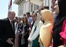 Başkan Erdoğan, Amerikalı ve Kanadalı öğrencileri kabul etti