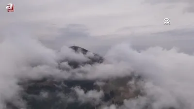 Sis denizi dronla görüntülendi