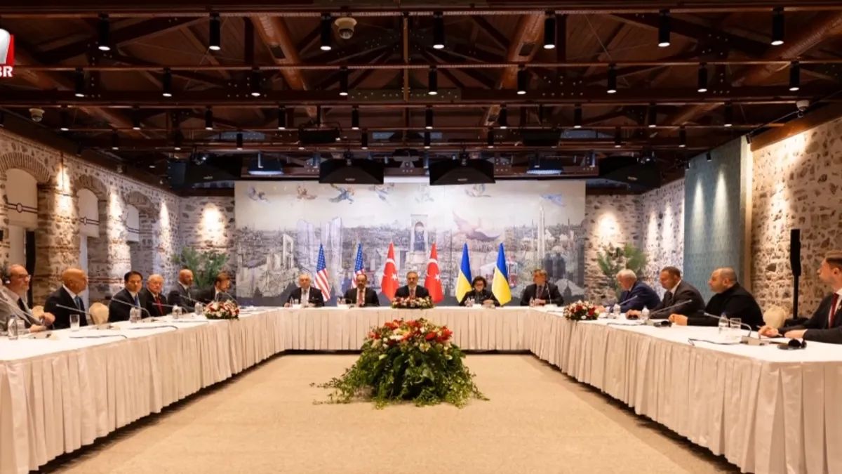 Rusya ve Ukrayna görüşmesinden ilk kare!