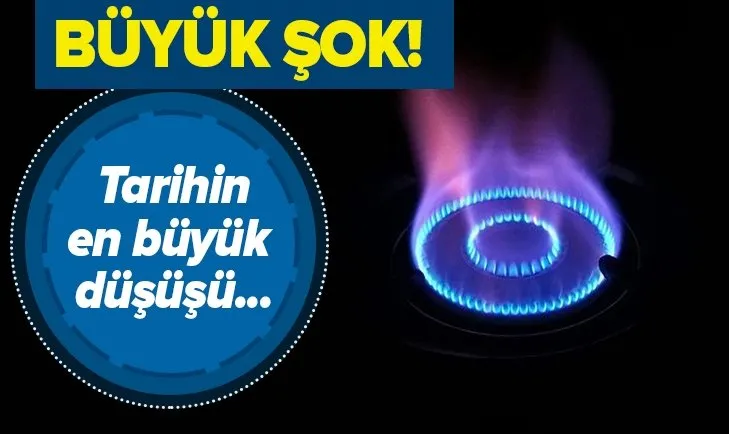 Doğal gazda büyük şok! Tarihin en büyük düşüşü...