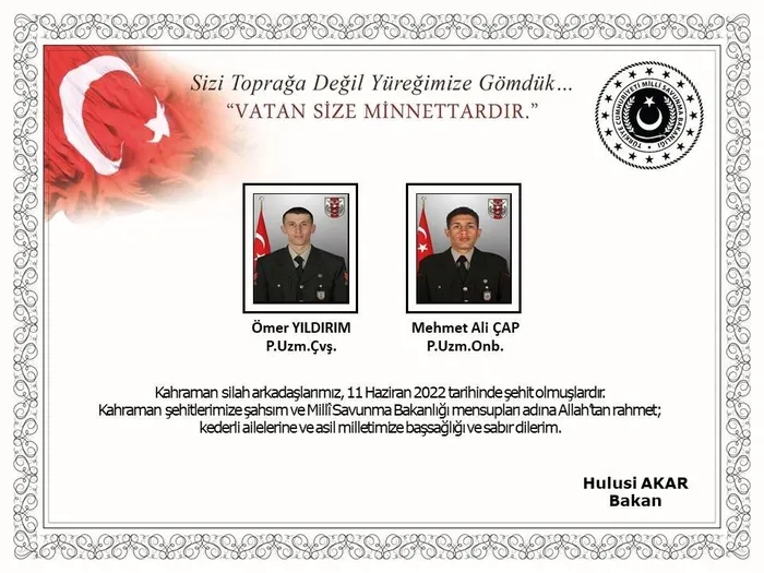 Son dakika: Pençe-Kilit Operasyonu şehitlerimiz son yolculuklarına uğurlandı