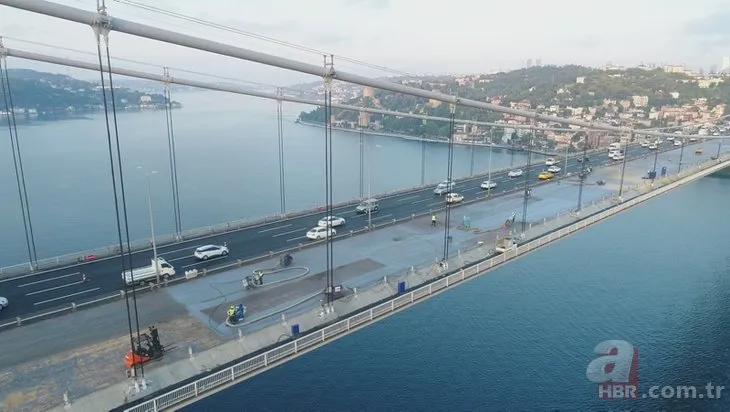 Fatih Sultan Mehmet Köprüsü’ndeki çalışmalarda sona yaklaşılıyor! FSM’deki son durum