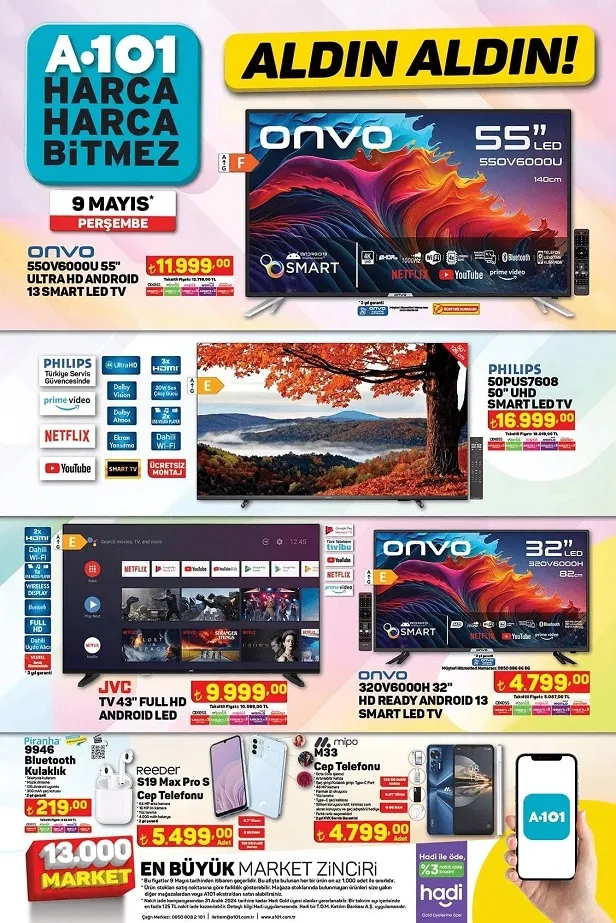 A101 13 Mayıs aktüel kataloğu yayınladı! A101’e uygun fiyata 3 musluklu su sebili, dikiş makinesi, hamur makinesi, halı yıkama makinesi satışta