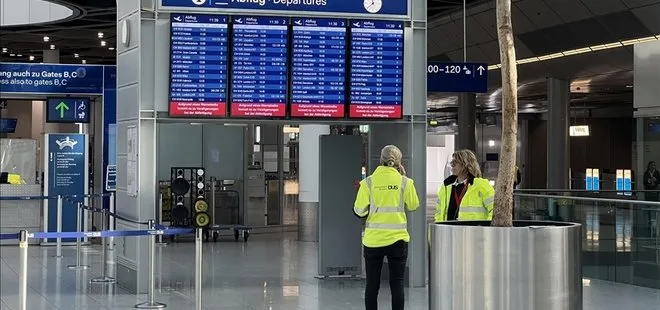 Almanya’da grev! Havalimanlarında pazar ve pazartesi uçuşlar iptal edildi