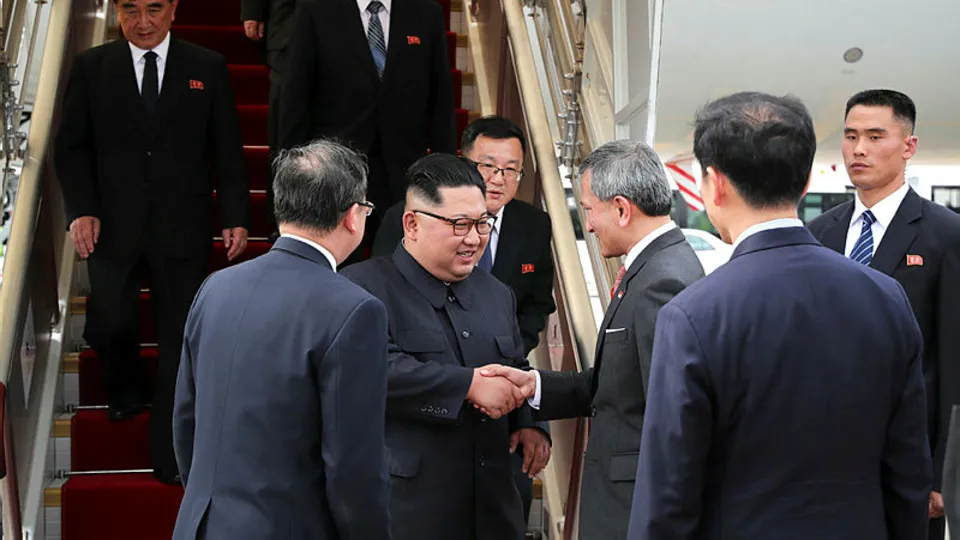 Kim Jong-un Trump'la görüşmek için Singapur'da! Sıkı güvenlik önlemi dikkat çekti