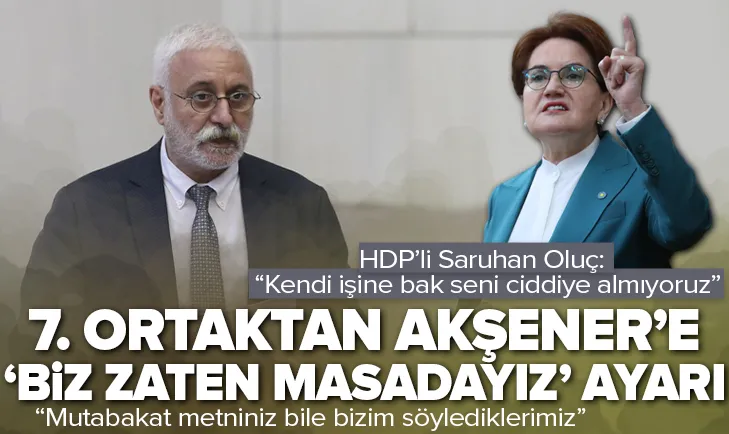 HDPden Akşenere Biz zaten masadayız ayarı