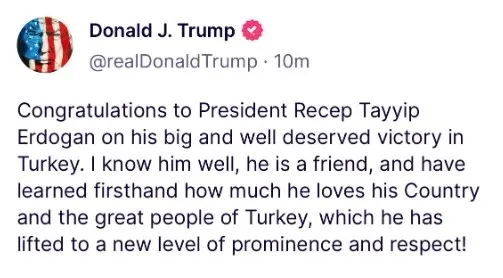 Dünya liderlerinden Başkan Recep Tayyip Erdoğan’a tebrik yağıyor!