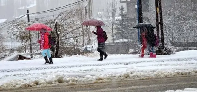 Konya'da 6 ilçesinde eğitime kar engeli