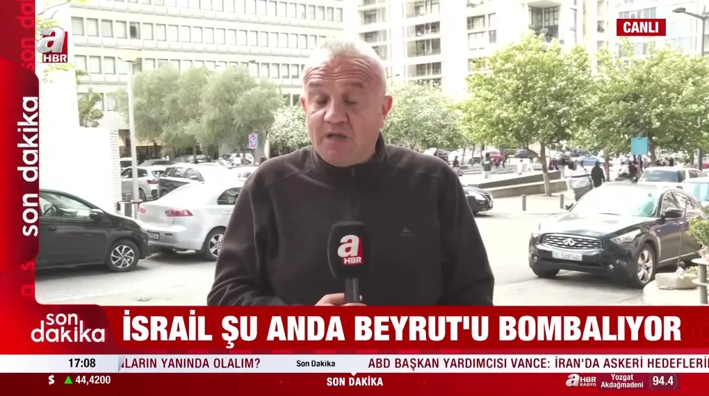 İsrail'in Beyrut'a saldırısı canlı yayında