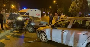 Kayseri’de kuş türü araba ortasından büküldü! 3 yaralı