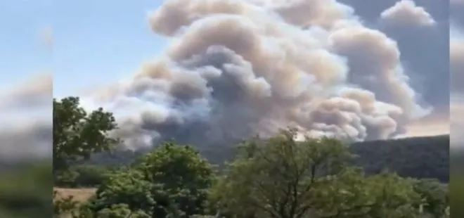 Son dakika: Çanakkale Gelibolu yarımadasında orman yangını: Bir köy tahliye edildi