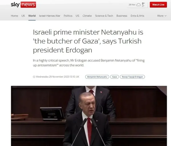 Başkan Erdoğan’ın Gazze Kasabı Netanyahu sözleri dünya basınında