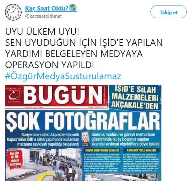 Kaç Saat Oldu hesabının yöneticisi yakalandı