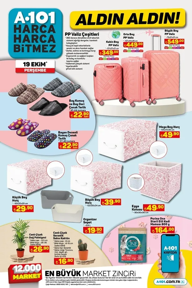 20 Ekim A101 aktüel ürünler kataloğu yayınladı! A101’de sıvı yağı 179 TL’ye, fön makinesi 349 TL’ye, sürahi 34,90 TL’ye, kitaplık 590 TL’ye satışa sunuluyor. - 9