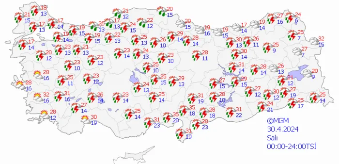 1714207878784.png Meteoroloji'den yeni uyarı geldi! Çok sayıda ili sağanak yağış vuracak! İstanbul Ankara İzmir hava durumu... - 6