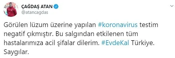 Beşiktaş’ta koronavirüs testi sonuçları negatif çıktı