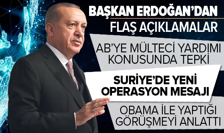 Başkan Recep Tayyip Erdoğan'dan AB'ye mülteci eleştirisi!