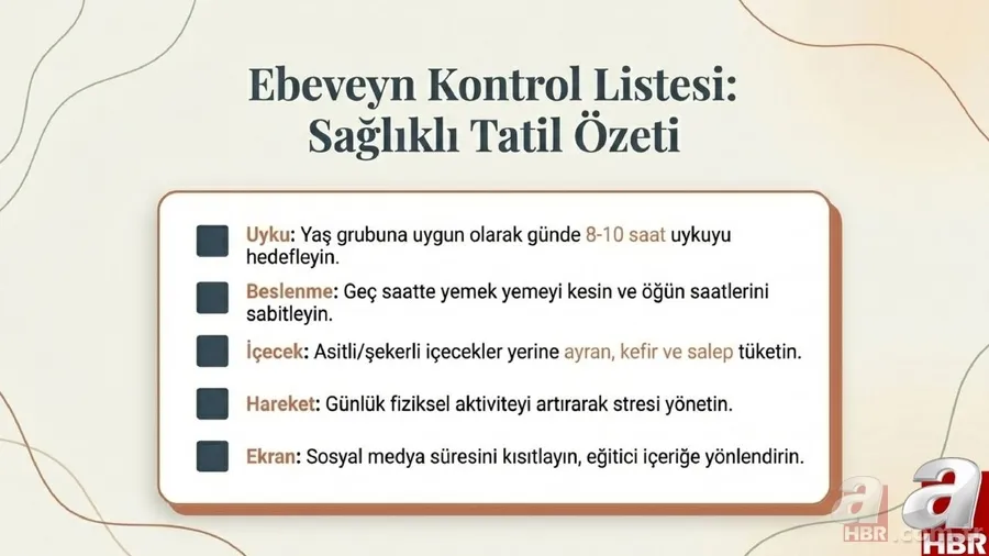 Sağlık Bakanlığı’ndan yarıyıl tatili için “sağlıklı tatil” önerileri: Uyku, beslenme ve ekran süresine dikkat 11