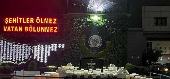 İstanbul’da 1️ ton 117 kilogram metamfetamin kristal ve sıvı ele geçirildi