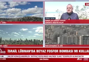 Lübnan'daki saldırılar A Haber ekranında