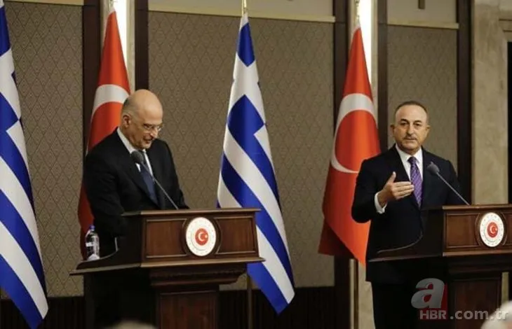 Dışişleri Bakanı Mevlüt Çavuşoğlu ve Yunan Mevkidaşı Nikos Dendias'ı manşetten verdiler! Yunan medyasında skandal ifadeler