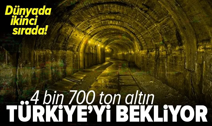 Son dakika: Dünyada ikinci sırada! 4 bin 700 ton altın Türkiye'yi bekliyor