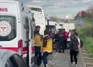 Tekirdağda servis araçları çarpıştı