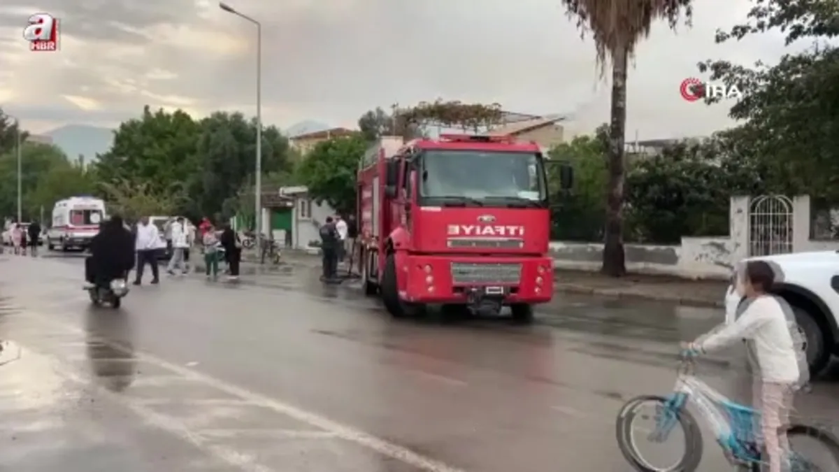 Hatay'da müstakil ev alevlere teslim oldu