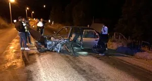 İki otomobil kafa kafaya çarpıştı: 7 yaralı