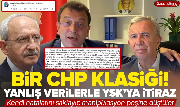 Bir CHP klasiği! Yanlış verilerle itiraz...