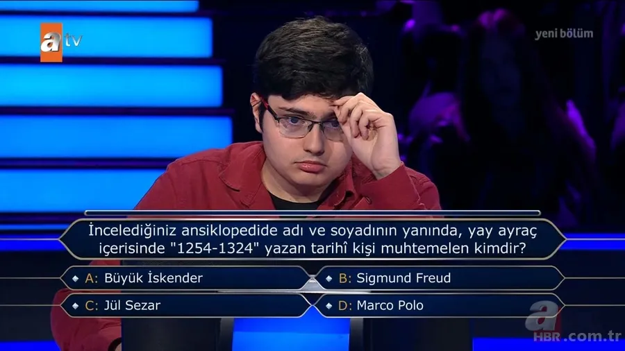 Milyoner'de ilginç anlar! Genç yarışmacı tarih sorusunda şoku yaşadı | Ödül çekini almadan gidiyordu... 3