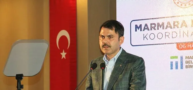 Son dakika: Bakan Murat Kurum’dan ’Marmara için eylem planı’ açıklaması