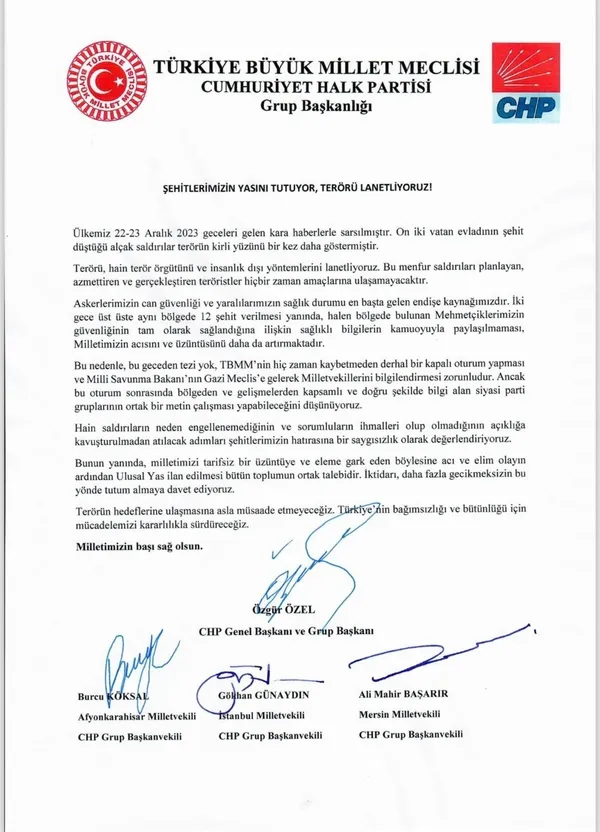 1703387623745.jpg CHP ve PKK'nın siyasi kolu DEM Parti'den skandal karar! Şehitlerimiz için yayınlanan ortak bildiri teklifini reddettiler - 7