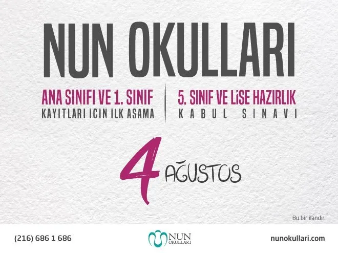 Nun Okullari Kayitlari Icin Ilk Asama Sanal Basin