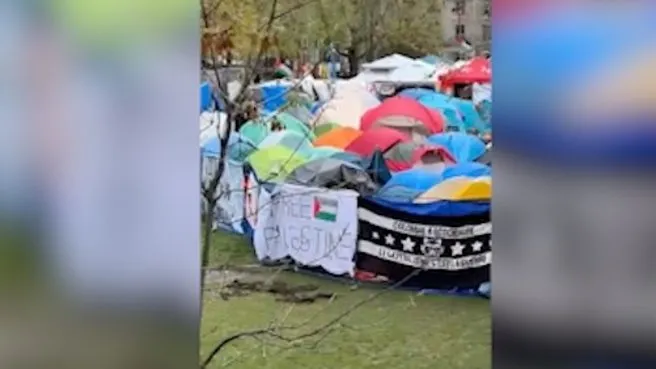 Kanadalı öğrenciler Filistin’e destek için çadır kurdu!