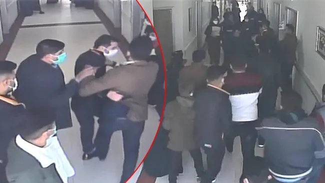 Şanlıurfa'da hastanede 20 hasta yakını güvenlik görevlisini dövdü - 1