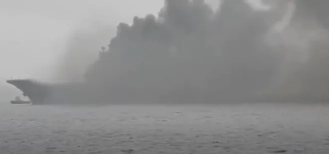 Son dakika: Rus uçak gemisinde yangın! Yaralılar var