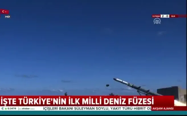 Atmaca füzesi Sinop'ta test edildi