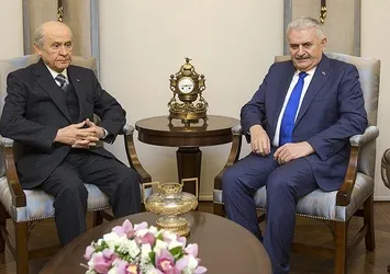 Yıldırım-Bahçeli görüşmesi sona erdi
