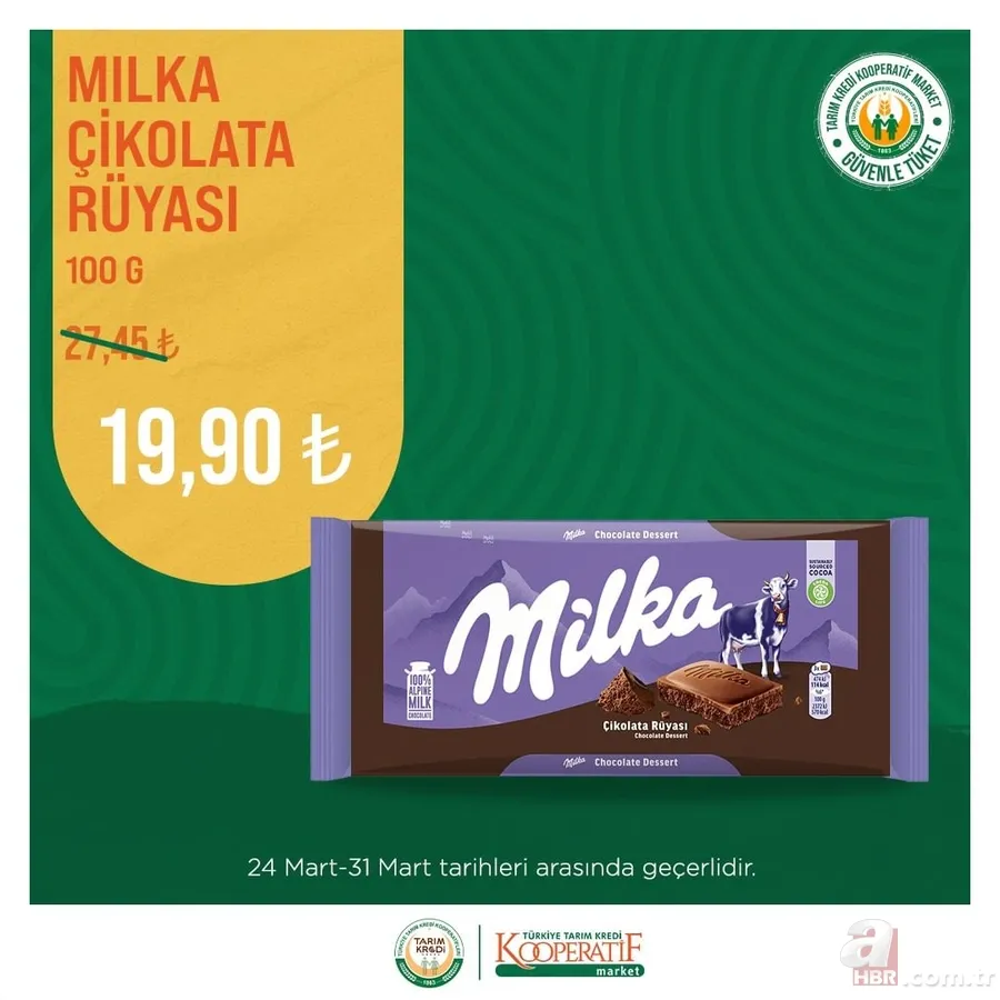 Tarım Kredi MARKET Mart İNDİRİMLERİNDE YOK YOK! Anne babalar dikkat! Bebek bezinde %12 düşüş! ÇAY 69.90, Hurma 16,90 TL! 5