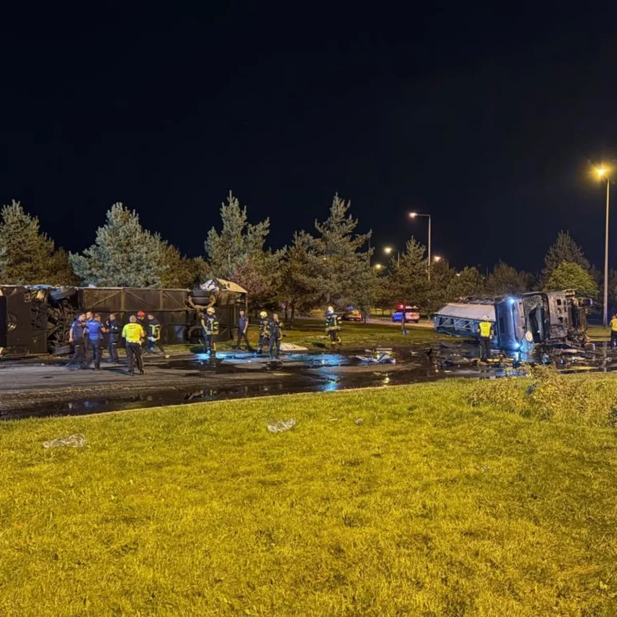 Kayseri'de korkunç kaza! Yolcu otobüsü ve yakıt tankeri çarpıştı: Yaralılar var