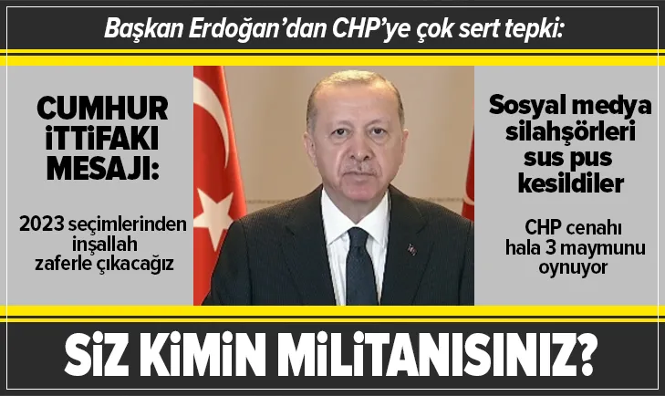 Başkan Erdoğan'dan CHP'ye çok sert tepki!