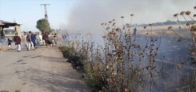 PKK-YPG’li teröristlerden alçak saldırı! Tarım arazilerini yaktılar