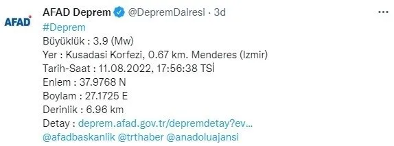 İzmir deprem son dakika: İzmir’de deprem mi oldu, kaç büyüklüğünde? AFAD ve Kandilli son depremler listesi...