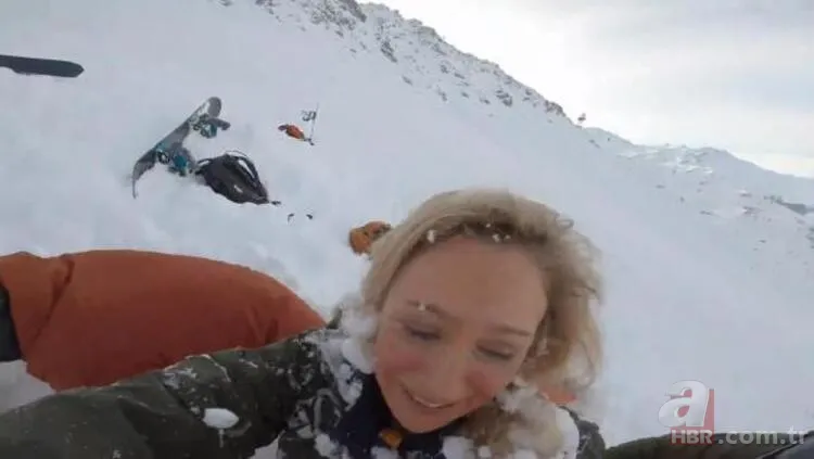 Çığ altında kalan kadın kayakçılar böyle kurtarıldı 8