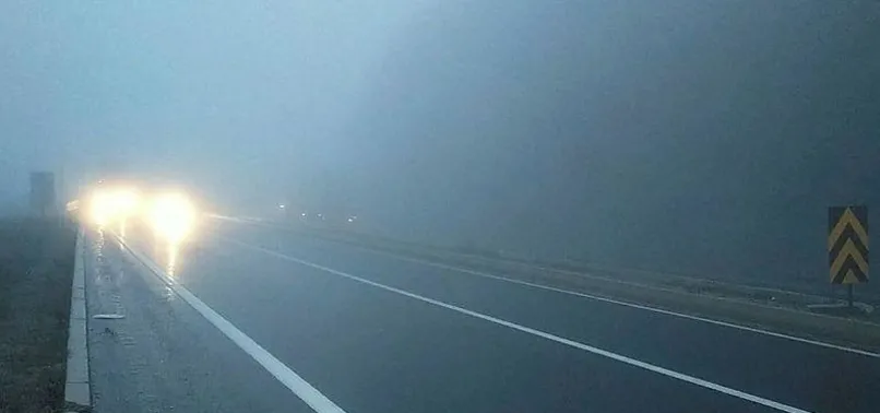 Bolu Dağı'nda sis ve yağmur etkili oluyor